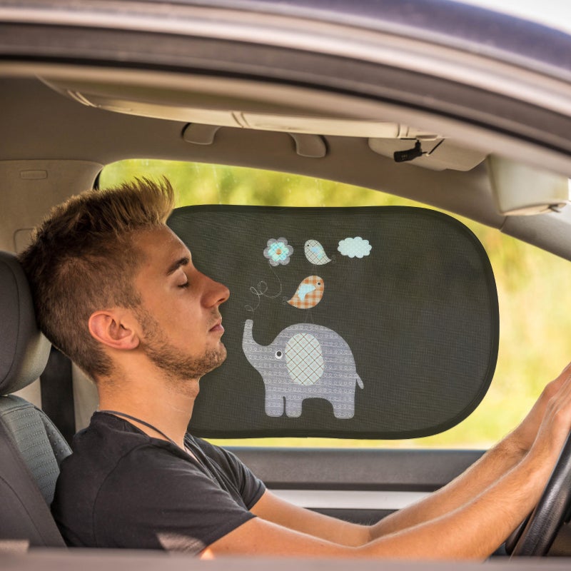 🚗 ستائر شمسية قابلة للإزالة للنوافذ الجانبية الخلفية للسيارة تثبت بدون لاصق - Image 5