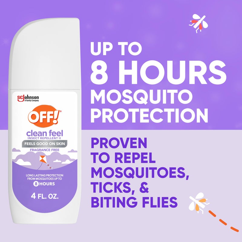 OFF! Clean Feel Insect Repellent Spritz with 20% Picaridin, Bug Spray with Long Lasting Protection from Mosquitoes, Feels Good on Skin, 4 oz - Image 2