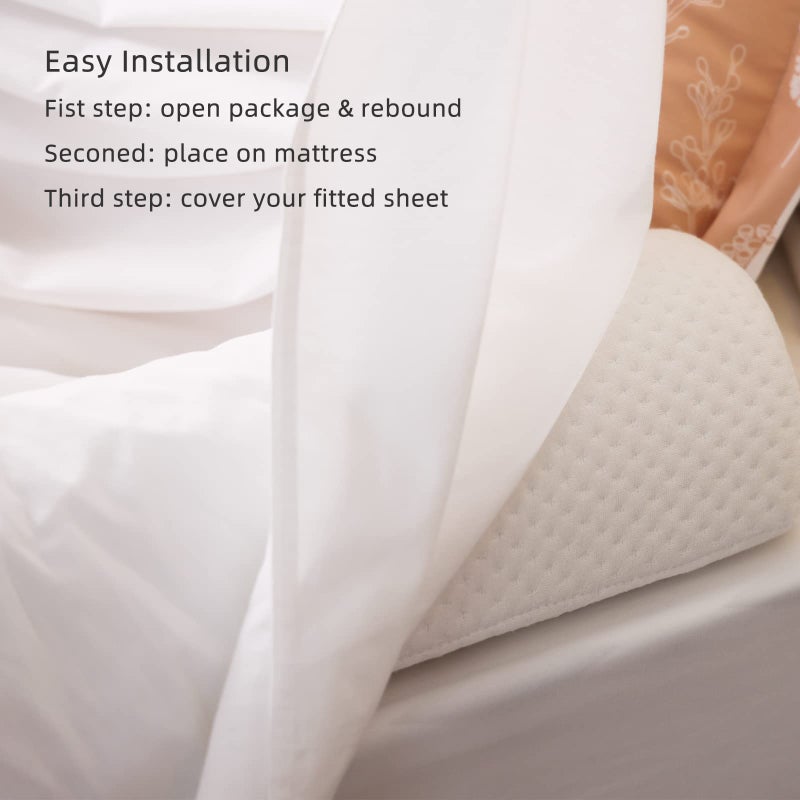BBjixiang Toddler Bed Bumper, Foam Bed Rail for Toddlers, Bed Rail Bumper for Twin, Full, Queen and King Beds with Washable Cover 1-Pack - Image 2