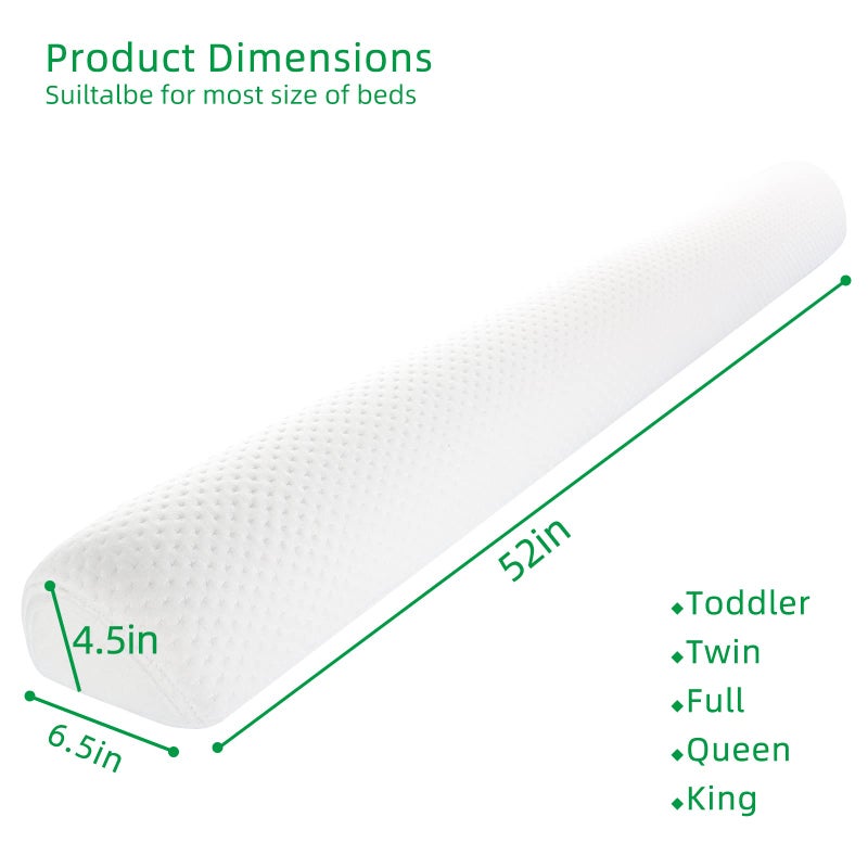 BBjixiang Toddler Bed Bumper, Foam Bed Rail for Toddlers, Bed Rail Bumper for Twin, Full, Queen and King Beds with Washable Cover 1-Pack - Image 3