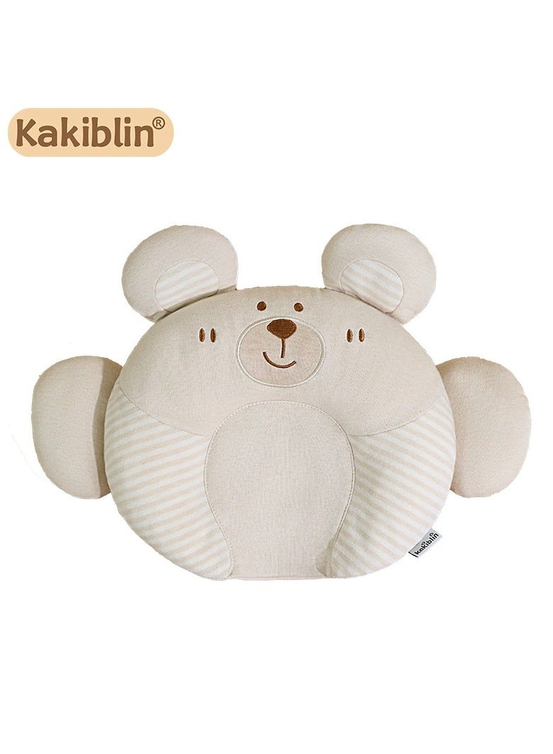 Kakiblin organic cotton baby U-shaped pillow newborn sleeping anti-deflection latex pillow head shape can be removed and cleaned. - Image 1