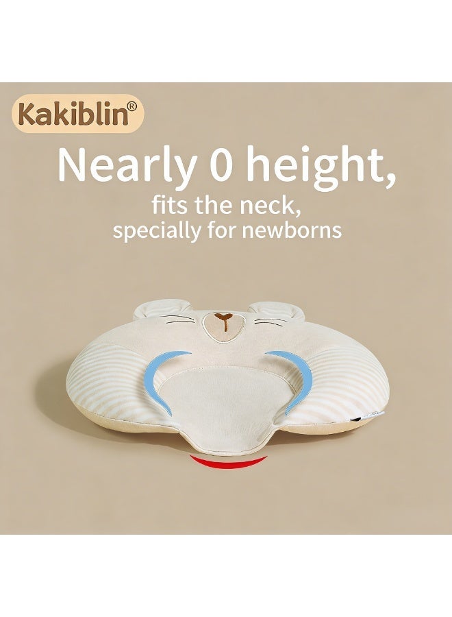 Baby Head Shaping Pillow U-Shaped, 0-12 Months Infant Travel Neck Support Pillow for Flat Head Prevention, Latex Filled with Soft Cotton Cover – Portable Cushion for Car Seat, Stroller, Airplane, Bassinet – Newborn Gift - Image 1