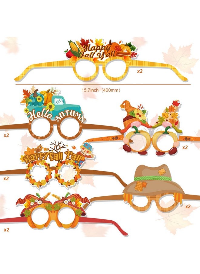 HOWAF Happy Fall Paper Frames Glasses and Masks, 26pcs Hello Fall Autumn Themed Pumpkin Maple Leaves Photo Props for Harvest Thanksgiving Party Favo - pzsku/Z66394897D0B44FD60AC4Z/45/_/1741330031/1d11fbb1-c208-4e45-b47e-80f80a08eba6