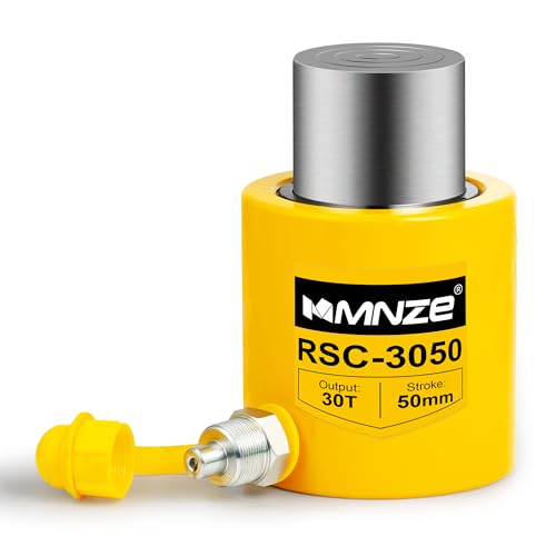 MMNZE 30T 50mm/2" Stroke Hydraulic Cylinder Jack Porta Power Ram Jack Single Acting Lifting Cylinder Retract Automatically for Machinery Ship Bridge Construction - Image 1