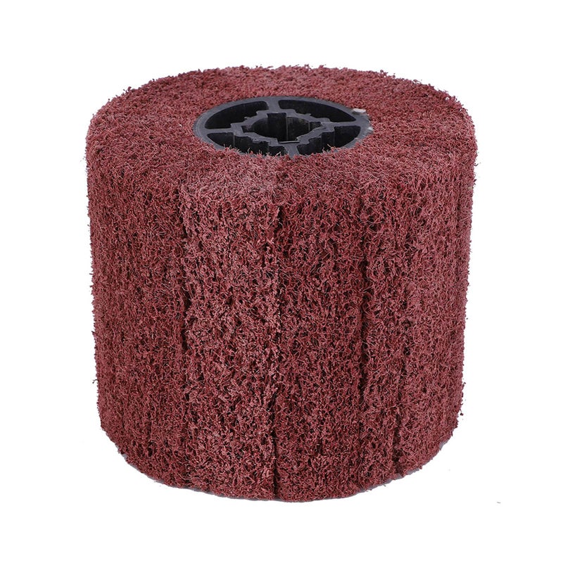 Wire Drawing Wheel 120 Mesh Wear-resistant Burnishing Wheel - High Finish Polishing Buffer Wheel for Stainless Steel, Aluminum, Iron Metal Structure Polishing - Image 5