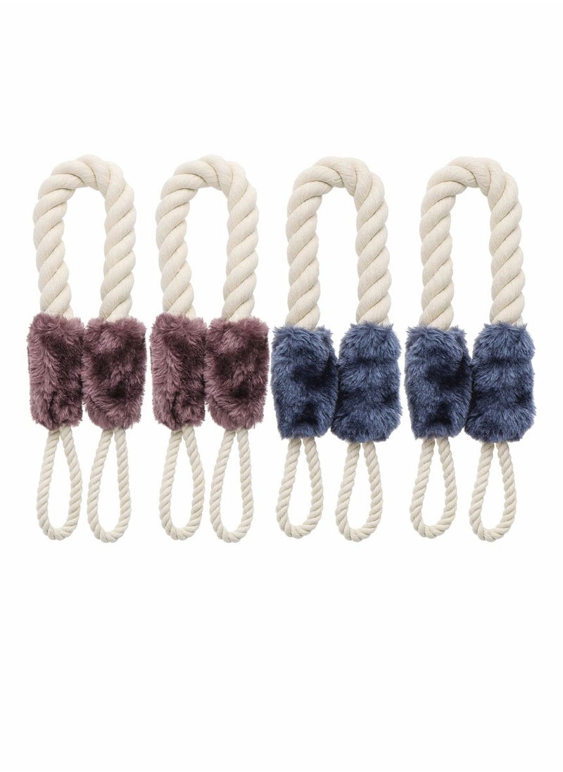 Excefore Door Stop Stopper Rope Anti-Crash Door Handles Rope Anti-Collision Baby Safety Finger Pinch Guard Protectors 4 Pcs  - Image 1