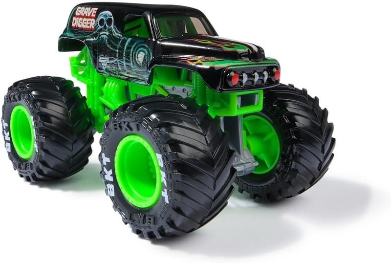 Monster Jam 1:64 Scale Grave Digger Die-Cast Monster Truck Toy Vehicle with Realistic Details & Graphics - Image 1