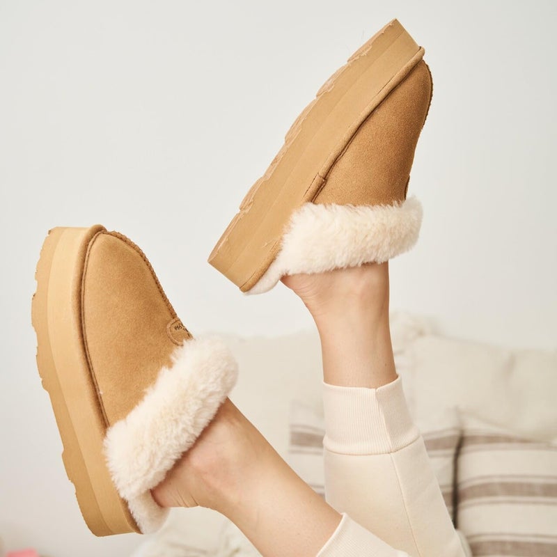 BEARPAW Women's Retro Loki Iced Coffee Solid Size 10 | Soft Lightweight Indoor & Outdoor Slippers | Comfortable Footwear for Women - Image 2