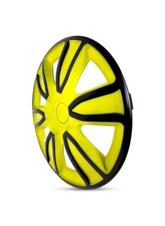 Pistol Pistol Newly arrived Wheel Cover Kit 15'' Inch 4PC Automotive Wheel Hub Wheel Cup / Cap with Universal Snap-On Retention Rings Yellow&Black - WJ5087 BY-15''  - Image 4