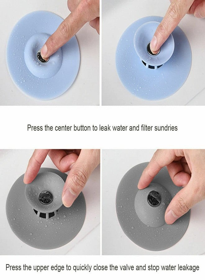 Leeonz Kitchen Sink Strainer Stopper, Universal Silicone Sink Drain Plug Cover, Drain Water Stopper, Drain Strainer, Clog-Free, Water Stopper, Food Debris Catcher for Kitchen Bathroom (White) - Image 4