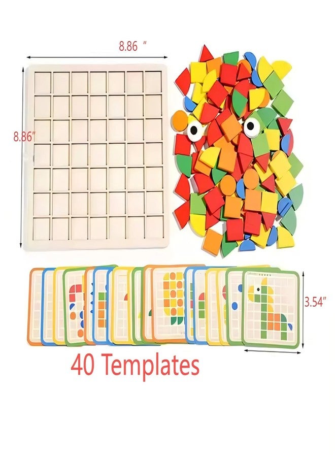 TNBUENO Dementia Activities for Seniors, 120 Pieces Wooden Matching Puzzle Games for Elderly, Alzheimers Products for Older Adults,Shape Puzzle Memory Game for Adults Dementia Patients - Image 2
