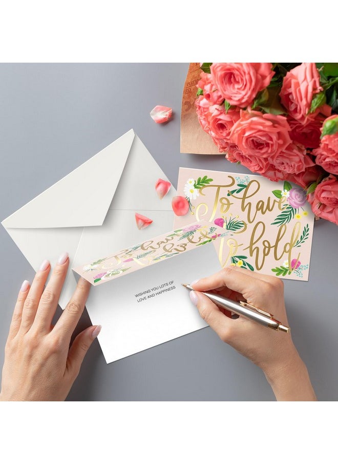 Sweetzer & Orange Assorted Wedding Cards Congratulations Pack Plus Engagement Cards With Envelopes. 10 Pcs Greeting Cards Set. 5X7 Wedding Card For Couple, Greeting Card Assortment  - Image 4