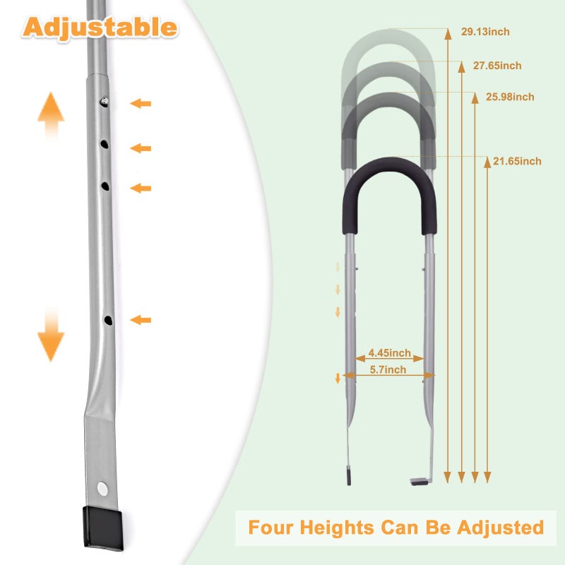 MOLI DEE Children Cycling Bike Safety Trainer Handle Balance Push Bar (Gray-1) - Image 4