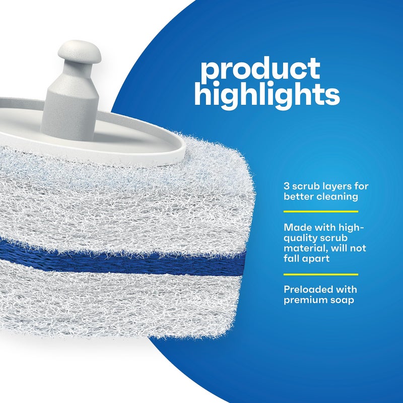 CleanGenius Disposable Prefilled Toilet Cleaning Scrubbers, 30 Count - Image 2