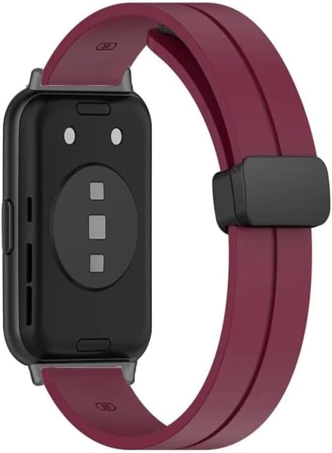 Next Next Store Silicone Sport Band Compatible with Huawei Watch Fit, Metal Magnetic Buckle, Easy to Remove and Install, Soft Replacement Band.
