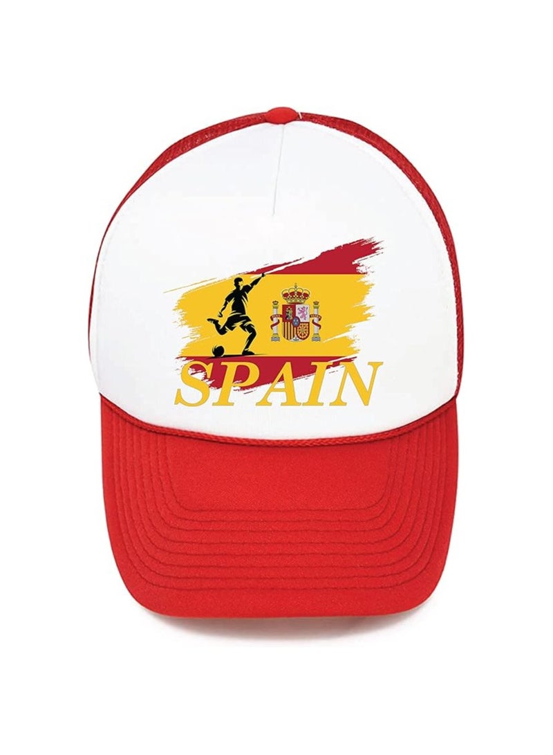 Spain Sports Cap With Adjustment Plastic Snap Closure For Men And Women  - Image 1