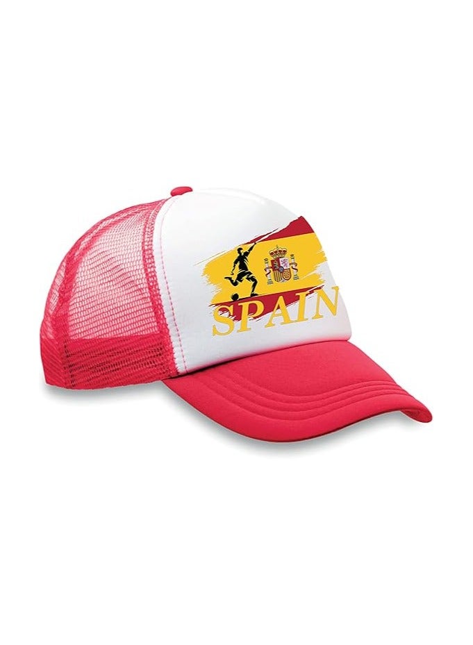 Spain Sports Cap With Adjustment Plastic Snap Closure For Men And Women  - Image 2