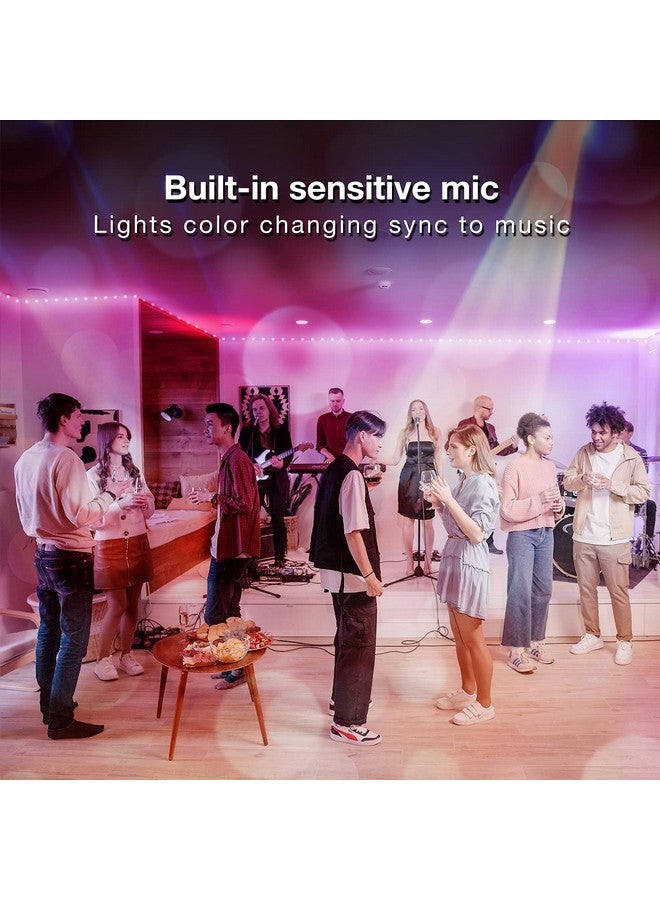 DAYBETTER Led Strip Lights 200 ft (2 Rolls of 100 ft) Ultra Long Smart Light Strips with App Voice Control Remote, RGB Music Sync Color Changing Lights for Bedroom, Kitchen, Party,Home Decoration - Image 4