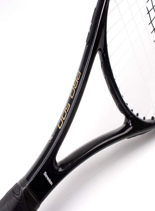 Senston 27 inch Tennis Racquet Professional Tennis Racket Strung with Cover, Tennis Overgrip, Vibration Damper, Blue Black - Image 5