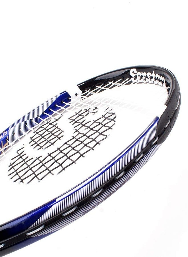 Senston 27 inch Tennis Racquet Professional Tennis Racket Strung with Cover, Tennis Overgrip, Vibration Damper, Blue Black - Image 3