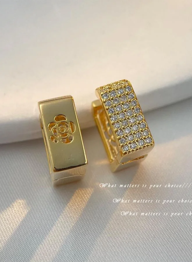 Embellished Huggie Earrings