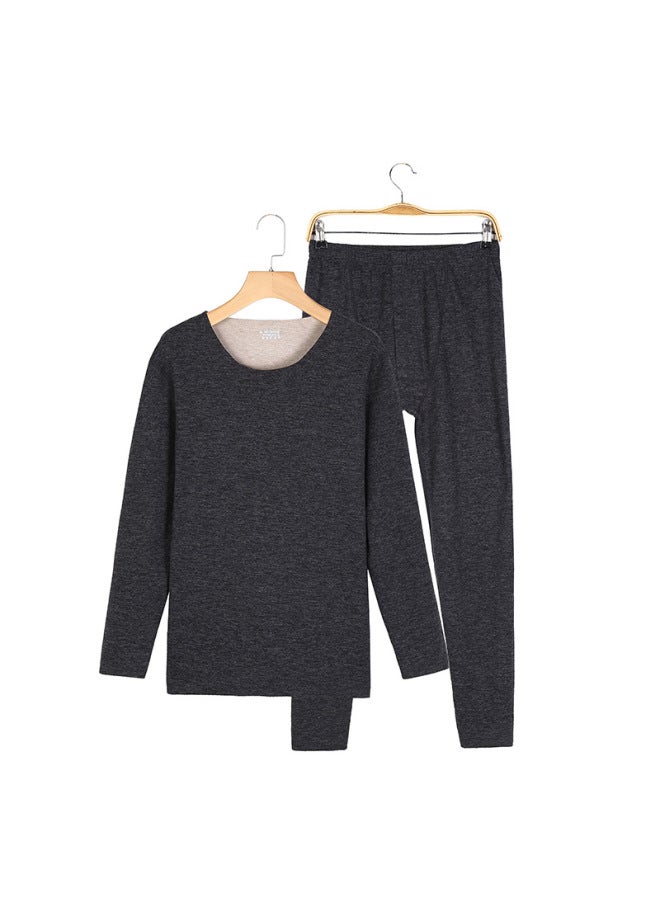 Autumn And Winter New Wool Silk Thermal Underwear Face Couple Suit Men's Traceless Cationic Women's Autumn Clothes And Pants