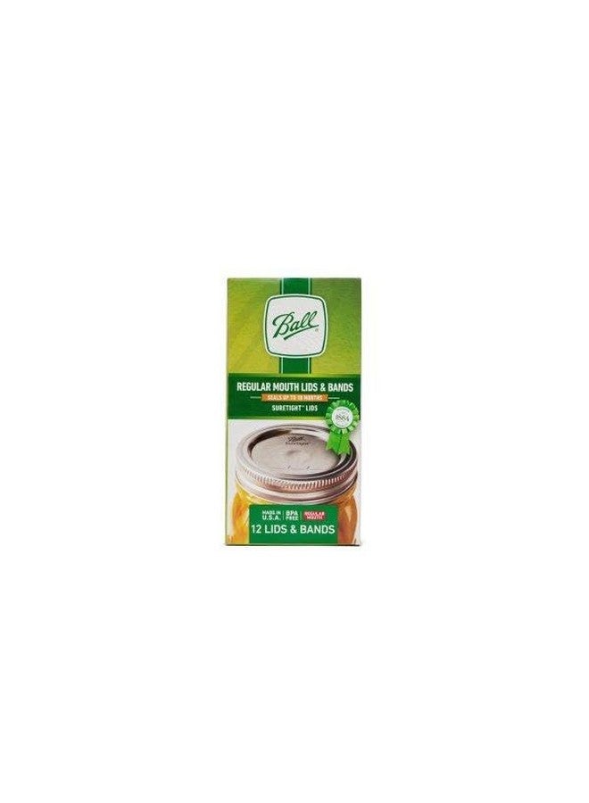 Ball Ball Regular Mouth Lids with Bands per Pack (2-Pack), 12 Count (Pack of 2), Silver and clear  - Image 4
