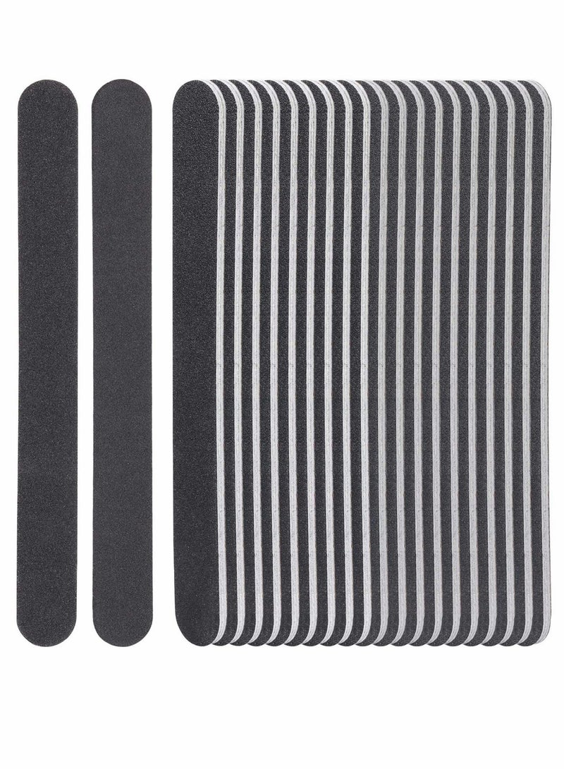 KASTWAVE مجموعة مبردات الأظافر، 50 قطعة من مبردات الأظافر ذات الوجهين بحبيبات 100/180 للاستخدام الاحترافي في المنزل وفي الصالونات - Image 1