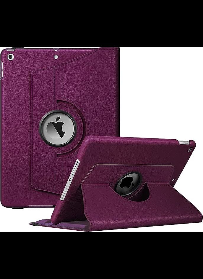 Smart Cover Case for iPad 12.9, 360 Degree Rotating Stand, [Auto Sleep/Wake], Folio Leather Smart Cover Case for iPad 2020 2nd/3rd/4th Generation, Slim Lightweight Stand Cover, Purple.