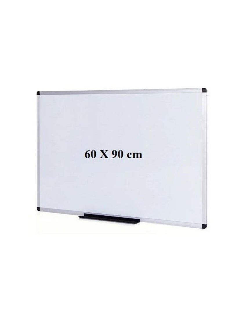 MASTER PLUS Magnetic White Board, with Movable Tray, Aluminum Frame, 60X90 cm - Image 2