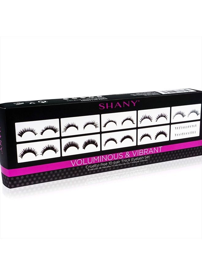 Shany Eyelash extend - set of 10 assorted reusable eyelashes - Thick and Dramatic - Image 5