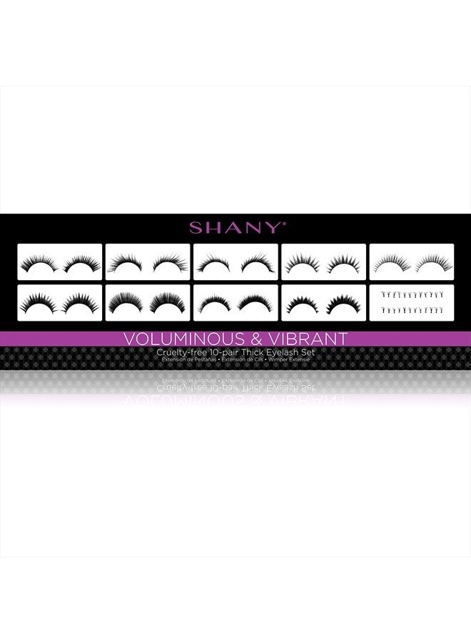 Shany Eyelash extend - set of 10 assorted reusable eyelashes - Thick and Dramatic - Image 3