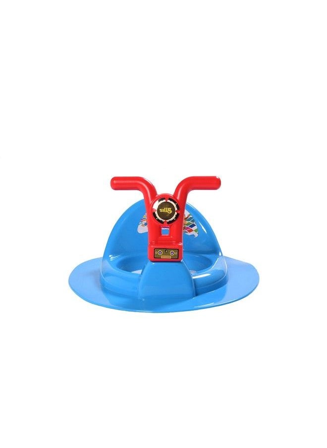 Liza Kids Toilet Trainer Baby Potty Seat With Bike Handle And Back Support Toilet Seat For Western Toilet (Blue)  - Image 3