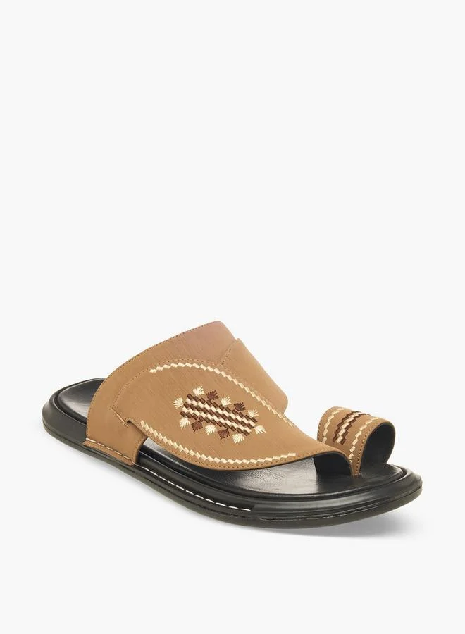 Al Waha Men Slip-On Leather Arabic Sandals