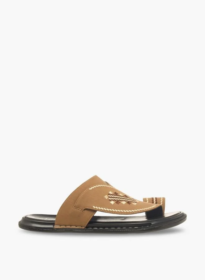 Al Waha Men Slip-On Leather Arabic Sandals