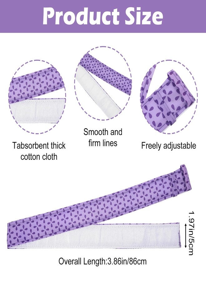 Thrymme Baking Strips for Cake Pans, 2PCS Cake Pan Strips Thick Cotton Cakes Pan Wrapping Strip for Even Baking, Ideal for Bakery, Kitchen, And Restaurant Use (Purple) - Image 2