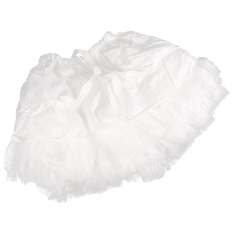 1Pc Lolita Dress Underskirt Beautiful Gauze Skirt Layered Bubble Skirt (White) - Image 1