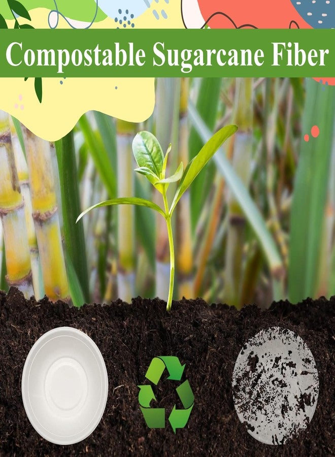 Concession Essentials 12oz Paper Sugarcane Disposable Bowls for Salads, Dessert and Cereals- Eco Friendly/Natural- Pack of 50ct - Image 4