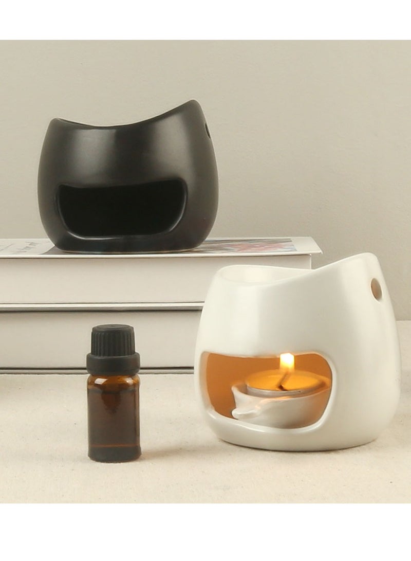 Essential Oil Candle Warmers Ceramic Tealight Holder Aroma Oil Burner Womdee Oil Burner Aromatherapy Oil Warmer Home Bedroom Decoration  - Image 5
