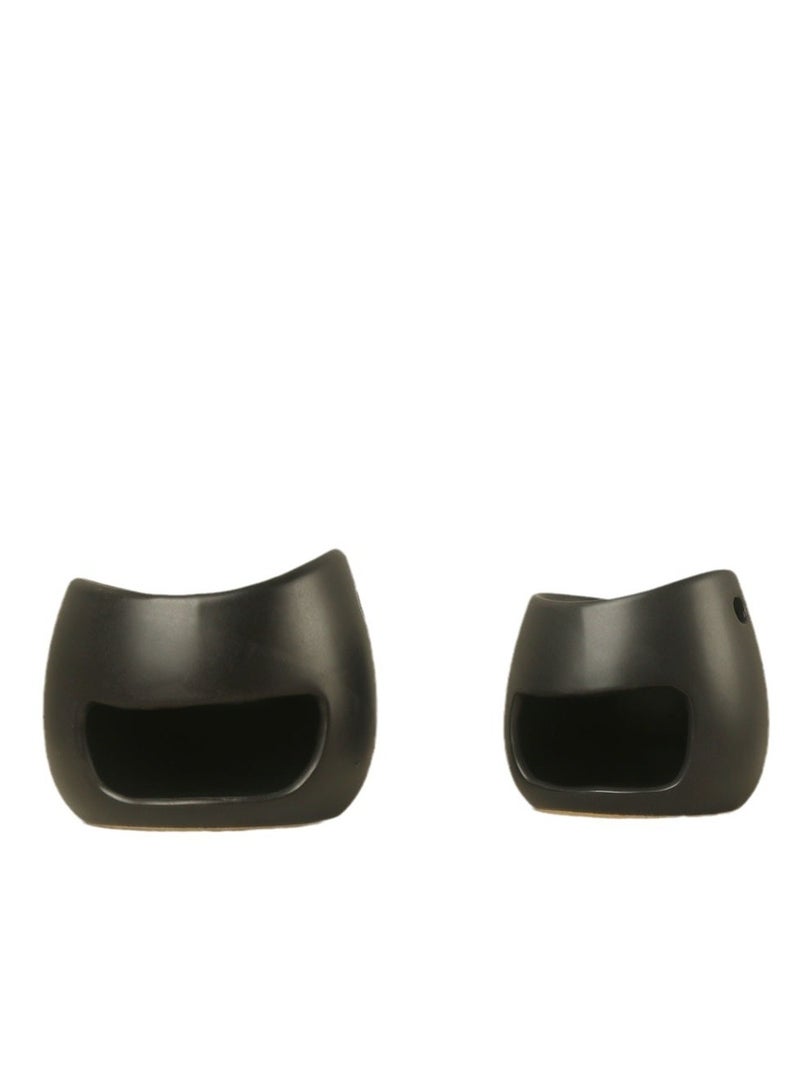 Essential Oil Candle Warmers Ceramic Tealight Holder Aroma Oil Burner Womdee Oil Burner Aromatherapy Oil Warmer Home Bedroom Decoration  - Image 2