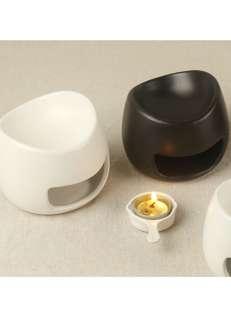 Essential Oil Candle Warmers Ceramic Tealight Holder Aroma Oil Burner Womdee Oil Burner Aromatherapy Oil Warmer Home Bedroom Decoration  - Image 1