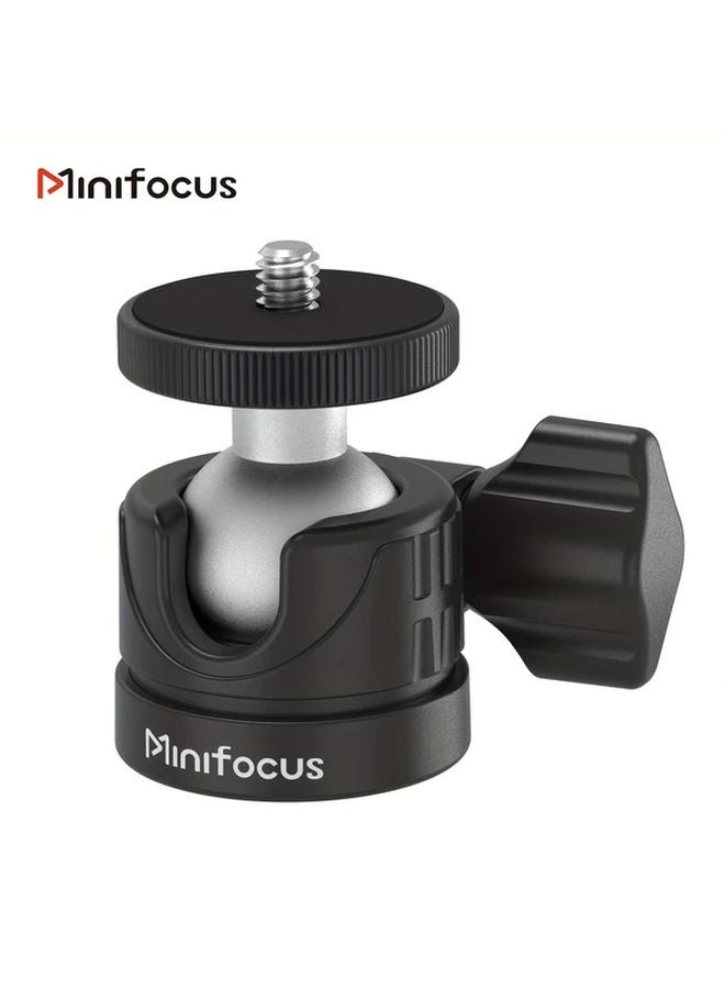Black Mini Ball Head Tripod with 1 4 Inch Connector for Cameras Smartphones - Image 5