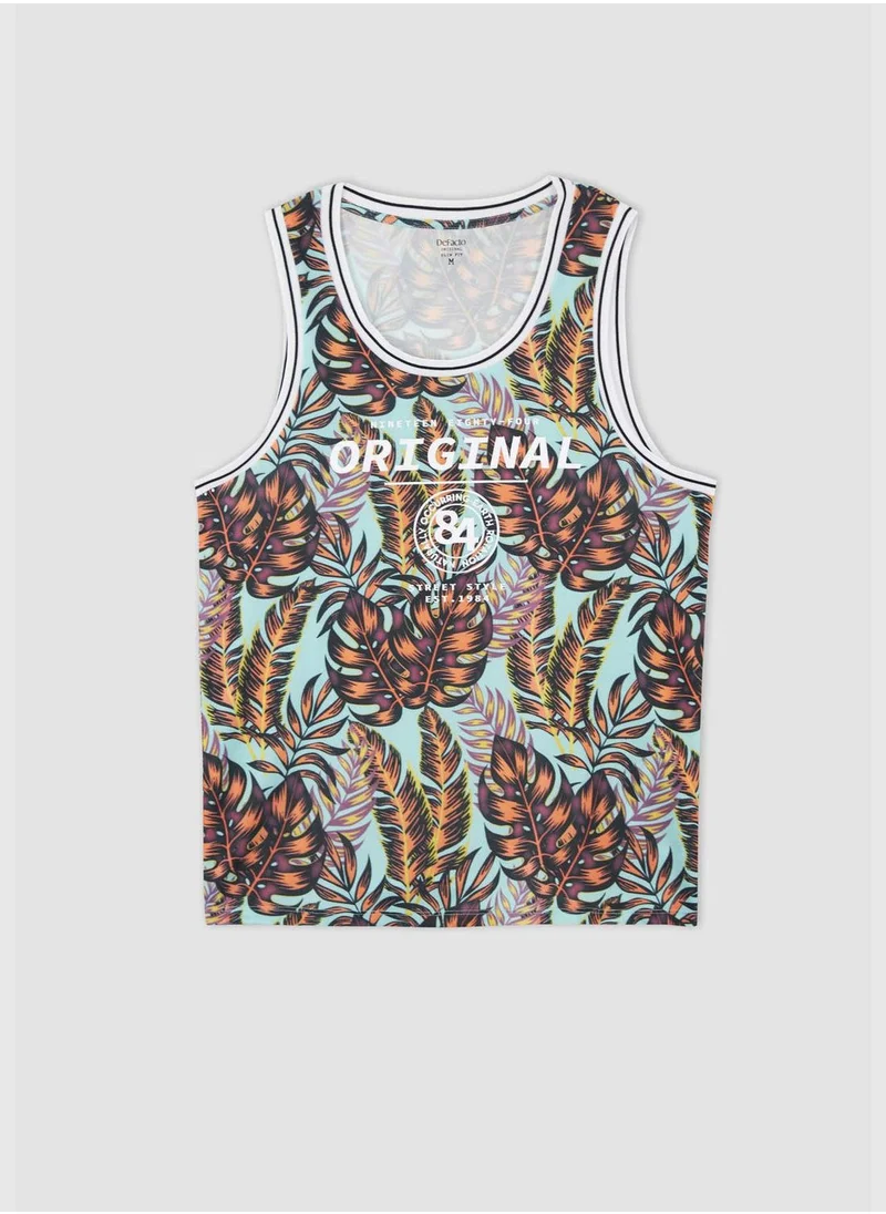 DeFacto Slim Fit Printed Vest