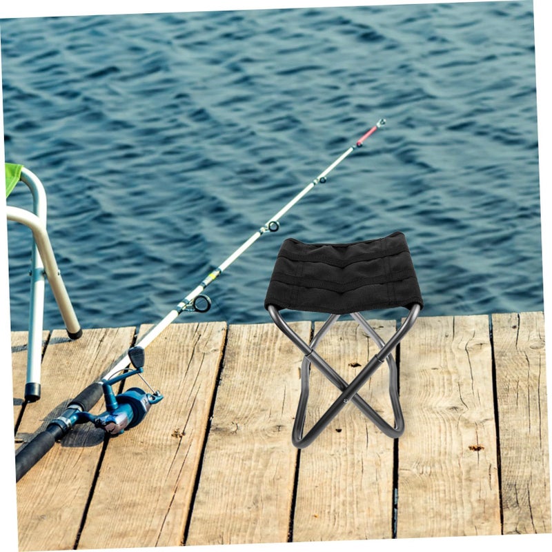 Compact Folding Stool Portable Lightweight Camp Chair for Outdoor Fishing Hiking - Image 5