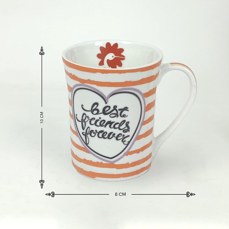 StarAndDaisy Coffee Mug Set of 2 Dishwasher Microwave Safe Ceramic Bone China Cup to Gift to Best Friend Ceramic Tea Coffee Milk Cups SNDMM31 - Image 5