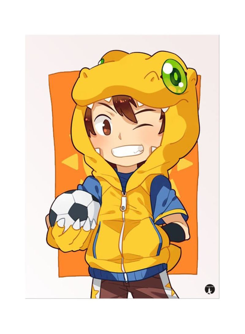 RKN The Anime Digimon Mouse Pad Pink/Yellow