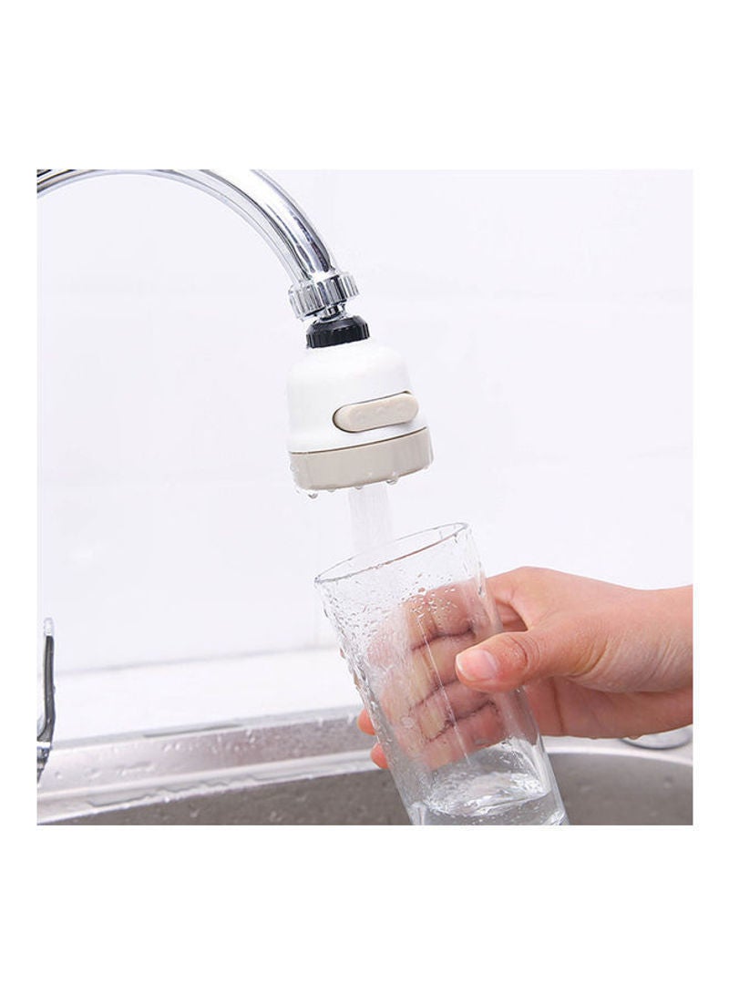 NIBEMINENT 360° Movable Kitchen Tap Head White 9x5.5x5.5cm  - Image 2