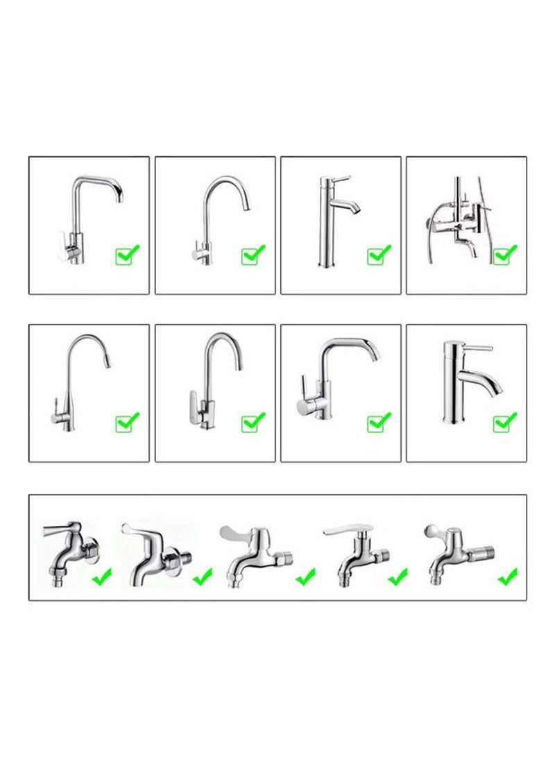 NIBEMINENT 360° Movable Kitchen Tap Head White 9x5.5x5.5cm  - Image 4