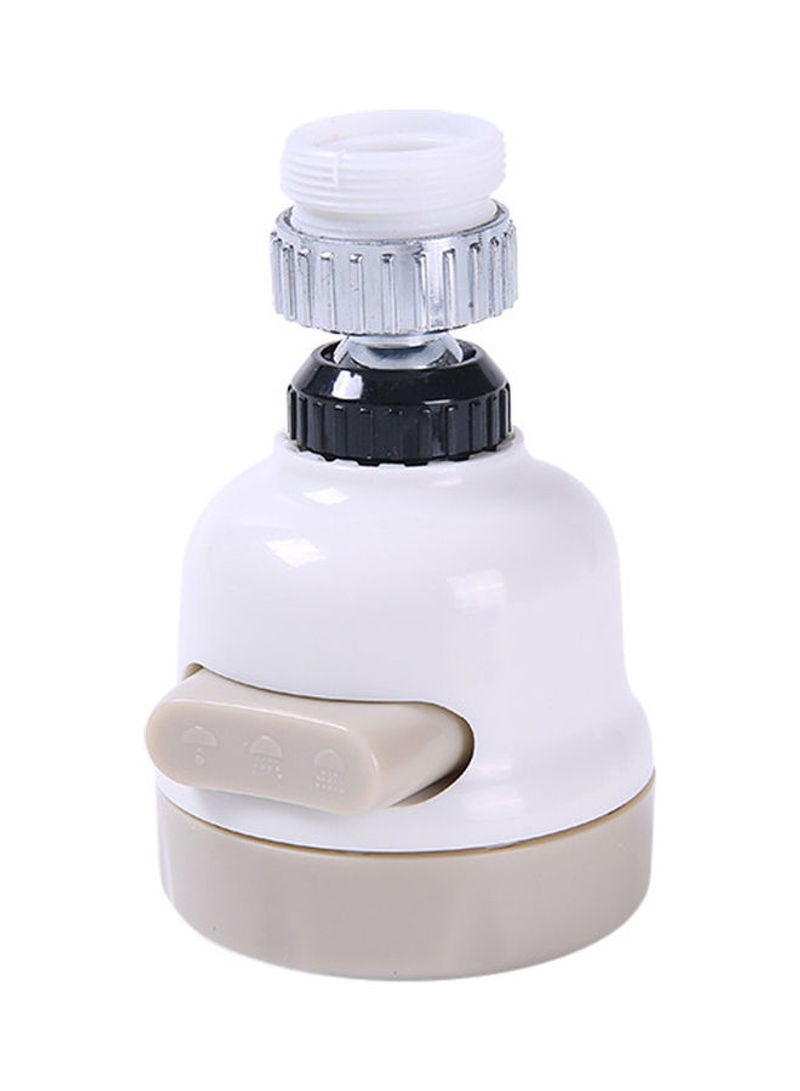 NIBEMINENT 360° Movable Kitchen Tap Head White 9x5.5x5.5cm  - Image 1