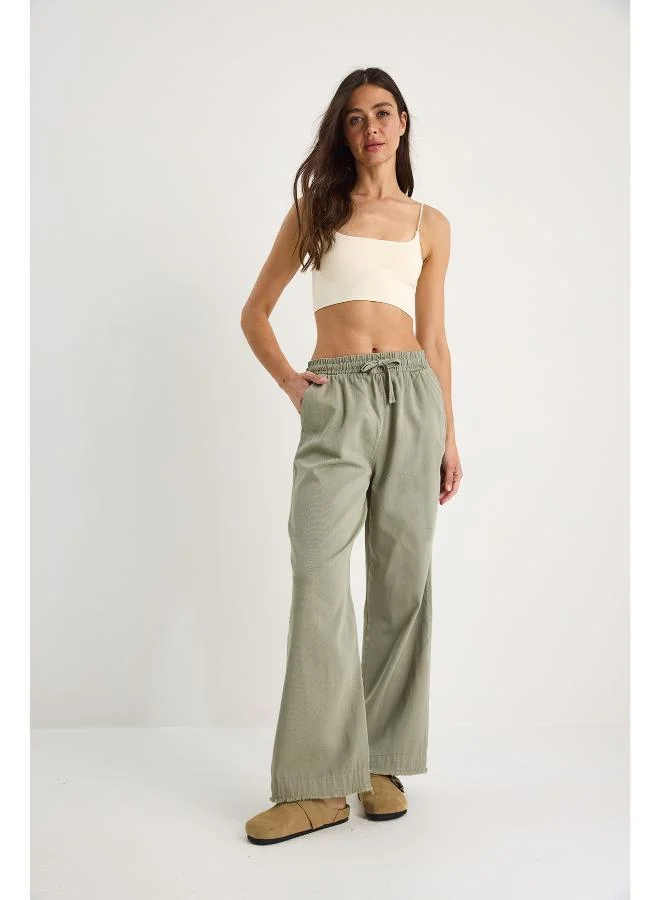Ginger  Pullon Straight Fit Pants for Women | Best Price UAE